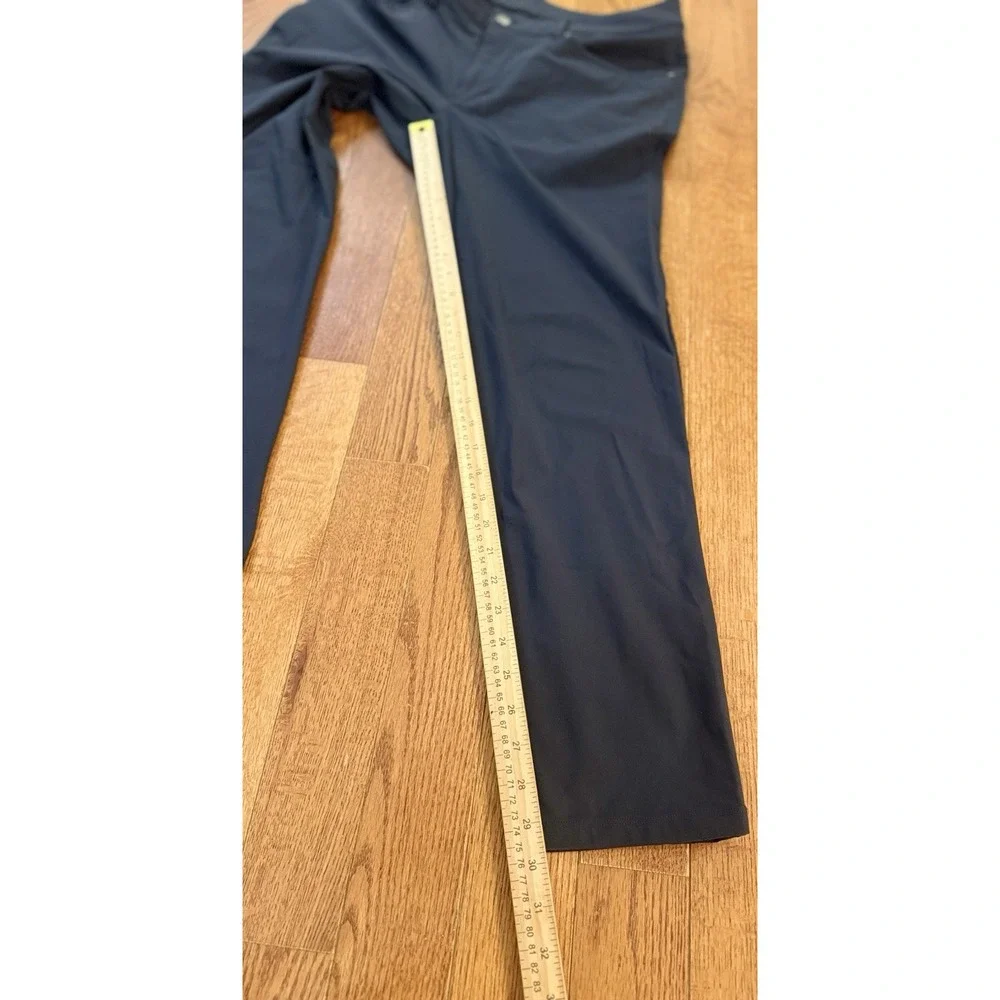 Lululemon Men's ABC 5 Pocket Pants Sz 34 Slim Tapered Dark Grey Stretch Business